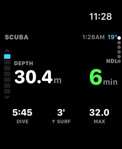 No-stop dive on Apple Watch Ultra